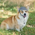 thumbnail image 6 of Unique Bargains Dog Hat for Sun Protection Dog Cat Summer Beach Visor Hat with Ear Holes Dog Hat Adjustable Puppy Sunbonnet Headdress Medium Blue, 6 of 7