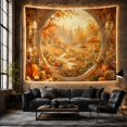thumbnail image 6 of Stone Archway with Autumn Path and Mushrooms, Mystical Fantasy for Cottagecore Lovers, Enchanted Forest Art Decor, Holiday Gift, Tapestry Wall Hanging for Bedroom and Living Room, 6 of 7