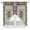 Blue, Orange, Beige, variant on Swag Valance Curtains for Windows, Brown Blue Boho Light Filtering Kitchen Curtains with Rod Pocket, Southwestern Geometric Ethnic Art Window Treatment Valances for Living Room, 28x36 - 2 PCS
