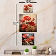 thumbnail image 3 of Designart "Solitude in Scarlet Poppies" Poppies Oversized Wall Clock - Set Of 3 - Extra large Traditional Clock For Office Décor - Large Vertical Clock, 3 of 6