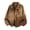Khaki, variant on Bomber Jacket with Pockets Trendy Suede Lapel Zip Up Jackets Casual Solid Color Long Sleeve Waterproof Jackets for Men M