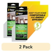 (2 pack) Duck Max Strength 84 in. x 120 in. Rolled Insulation Film Window Kit, Fits Patio Door/XL Window