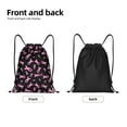 thumbnail image 2 of Hirioo Breast Cancer Awareness Print Drawstring Backpack Bag Sport Versatile Sports Backpack for Gym, Travel, Swimming, Beach, 2 of 9