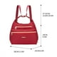 thumbnail image 2 of Bolsa bandolera de nylon vintage - Bolso multicompartimento de gran capacidad con correa extraíble para mujeres, 2 of 2