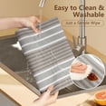 thumbnail image 6 of VCVCOO Woven Placemats Set of 4, Heat Resistant Plastic Place Mats Washable Wipeable Vinyl Placemat Dining Table Mats Gray, 12"W x 18"L, 6 of 11