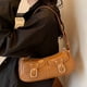 thumbnail image 3 of Bolso Mano Sencillo Pequeño Con Bolsillo para Axilas Diario Mujer Cuero PU, 3 of 9