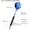 BLUE, variant on Professional Soft Tip Darts Set 20 Grams - 50 Rubber O-Rings + 30 Darts Plastic Tip + Aluminum Shafts + 6 Standard Flights + Portable Case for Electronic Dart Board