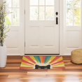 thumbnail image 3 of Yayeee Doormat for Indoor Entrance 32" x 20" Non Slippery Floor Rug, Colorful Black Cat, 3 of 8