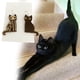 thumbnail image 2 of Pendientes Colgantes De Madera De Gato Esqueleto De Halloween Pendientes De Gato Negro De Halloween Joyería De Fiesta Sweethay AP005977-00, 2 of 6