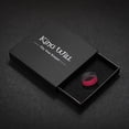 thumbnail image 6 of King Will Silicone Rings For Men, Black & Red Rubber Wedding Bands with Unique Mountain Peak Design, 8mm Wide 2.2mm Thick, Comfort Fit Size 12, 6 of 6