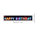 thumbnail image 3 of Colorful Neon Style Happy Birthday Banner Background Party Decors for Birthday Party Photography Props Celebrations Events Decorations, 3 of 7