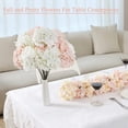 thumbnail image 3 of 10 Pcs Blush Hydrangea Silk Fake Flowers, Full Artificial Flowers Heads with Stems for DIY Home Wedding Bridal Shower Baby Shower Shop Party Decor, 3 of 8
