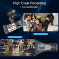 thumbnail image 1 of 1080p 1080p DVR DASH Camera DVR Frente al Interior y Cámara Trasera RecordAradora de Conducción de 2 Pulgadas Camas de Pantalla Soporte de Bucle de Visión Nocturna Grabación, 1 of 7