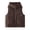 Coffee-1, variant on Puffer Vest for Women Winter Sleeveless Zip Snap Button Jacket Stand Collar Quilted Vest Warm Gilet with Pockets