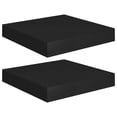 thumbnail image 3 of Estantes flotantes negros Casafoyer para pared 23x23,5x4 cm MDF 2 unidades, 3 of 5