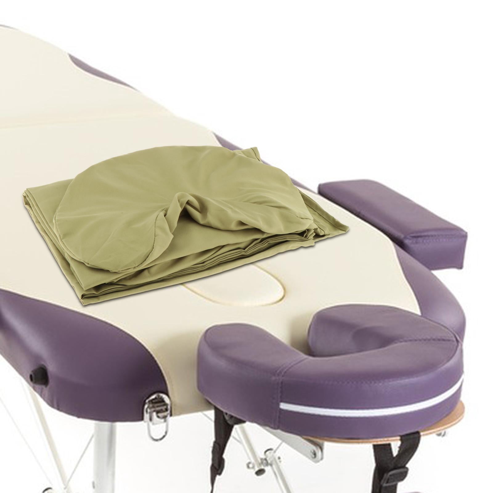 TOOYFUL 3 Pieces Massage Table Sheet Set,SPA Bed Cover, Breathable, Soft,Washable,Face Rest Cover,Massage Fitted Sheet for Beauty