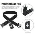 thumbnail image 3 of FONDOTIN 1 Set Adjustable Luggage Binding Set With Quick Release Buckle Travel Accessories PVC Black, 3 of 6