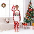 thumbnail image 4 of Mifsaly Matching Christmas Pajamas Set Holidays Xmas Funny Print Pjs 2 Piece Bright and Merry Pullover Sleepwear Loose Long Sleeve Nightwear Classic Plaid High Waist Pants 2025 Festival Homewear, 4 of 6