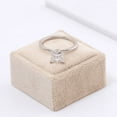 thumbnail image 5 of Oryn Jewelry Princess Cut 1.9 Ct Excellent Moissanite Band for Women - 14K White Gold Plated Band - Solitaire Style Moissanite Band - Elegant Gift Jewelry for Her, 5 of 5