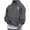 Grey, variant on Jesus Hoodie Mens Loose Fit Zip Up Letter Print Long Sleeve Hoodies Casual Fall Winter Streetwear Men's Fashion Hoodies Sweatshirts