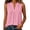 Pink, variant on Sheghy Tank Tops 100%Cotton Women's Solid Color Sleeveless V-Neck Casual Cotton-Linen Top