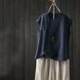 thumbnail image 2 of Timegard Plus Size Tank Tops for Women Sleeveless Round Neck Casual Shirts Solid Color Summer Top, 2 of 3