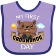 thumbnail image 3 of Inktastic My First Groundhog Day Cute Boys or Girls Baby Bib, 3 of 4