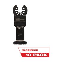 Milwaukee Tool OPEN-LOK 1-3/8" HCS Japanese Tooth PRO-CURVE Hardwood Multi-Tool Blades 10PK