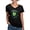 Black, variant on CafePress - Lucky Charm [Shamrock] Women's V Neck Dark T Shirt - Women's V-Neck Dark T-Shirt