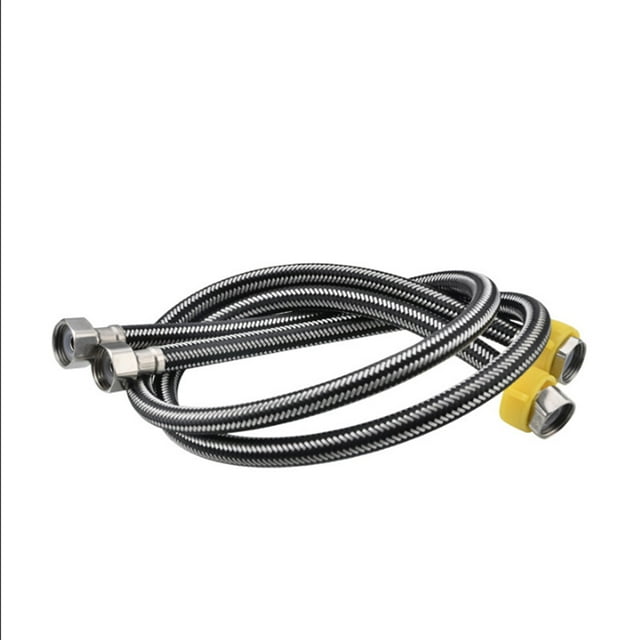 Wosthever Manguera de conexión de tubería de acero inoxidable resistente a alta presión Manguera de entrada de agua de acero inoxidable Accesorios de baño