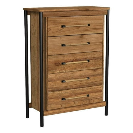 Intercon Furniture Norcross 5 Drawer Chest Hickory Finish