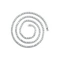 thumbnail image 4 of Silver Chain - Mens White Tennis Chain / Necklace, 4 of 7