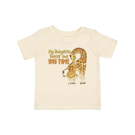 

Inktastic My Babysitter Loves Me Big Time Cute Giraffe Family Gift Baby Boy or Baby Girl T-Shirt
