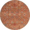 thumbnail image 1 of Ahgly Company Indoor Round Abstract Red Abstract Area Rugs, 6' Round, 1 of 6