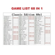 MultiCart 68-in-1 Game Cartridge, SNES, Super Nintendo [Physical]