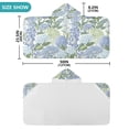 thumbnail image 4 of Yayeee Kids Hooded Towel with Hand Pockets Beach Soft Absorbent Bath Wrap 50 x 23.5 inch, Vibrant Hydrangeas Pattern, 4 of 5