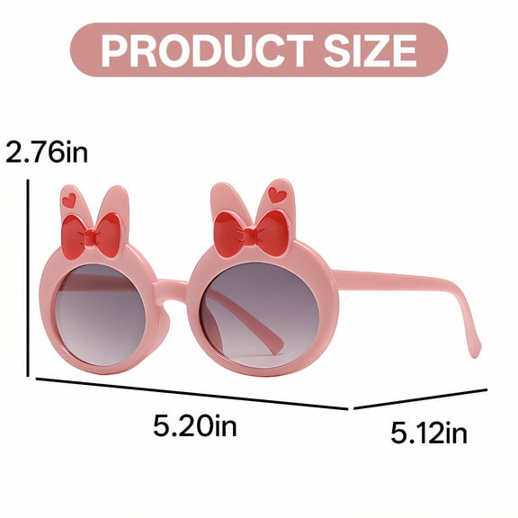 GJX 2Pcs Baby Sunglasses Toddler Sunglasses Boys Age 3-5 Cute Sunglasses,Style1