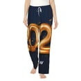 thumbnail image 2 of Lsque 2025 Happy New Year 6 Print Women's Pajama Pants, Lounge Pant - Comfortable Home Wear,Elastic Waistband, Stylish Design-X-Large, 2 of 9