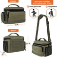 thumbnail image 4 of Lonchera Opux Tactical con aislamiento para hombre y adulto, color oliva, 4 of 7