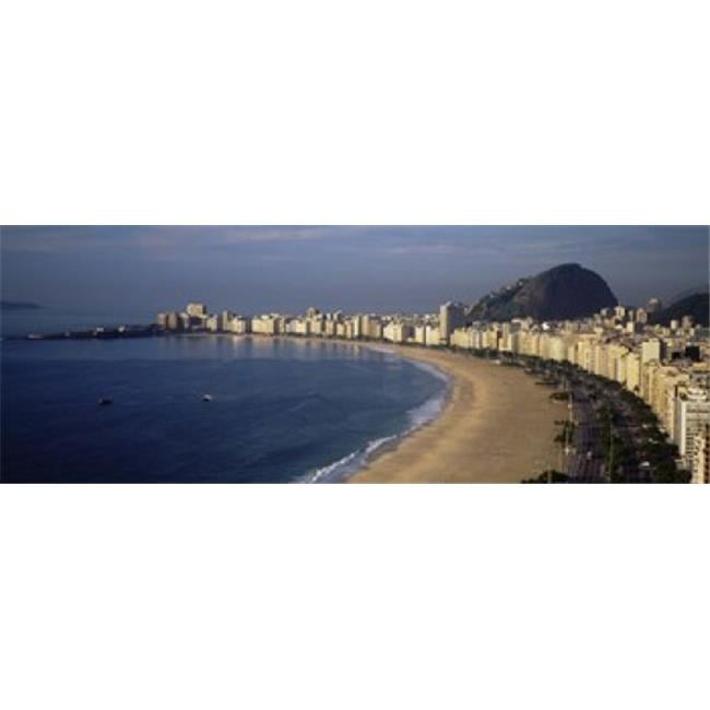 High Angle View Of The Beach Copacabana Beach Rio De Janeiro Brazil Poster Print By 36 X 12 Walmart Com Walmart Com