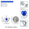 thumbnail image 6 of Fasjewly I Love You to The Moon and Back Necklace,S925 Sterling Silver Heart Birthstone Necklace, Moon and Star Pendant Necklace Christmas Birthday Anniversary Jewelry Gifts for Women / Wife /Mom, 6 of 11