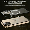 thumbnail image 5 of Allytech Magnetic Slim Clear Case for iPhone 14 Pro Max 6.7 inch 2022, Military Grade Protection Compatible with MagSafe Hard PC Shockproof Case for iPhone 14 Pro Max 5G, Silver, 5 of 7