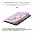 thumbnail image 4 of Allytechgroup Flower Case for iPad (A16) 11th Generation 11 Inch (2025), iPad 10th Generation 10.9 Inch (2022) Case, Multi-Angle Stand Flip Folio Slim Protective Cover for Women Girls, Purple Flower, 4 of 6