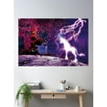 thumbnail image 2 of The Last Unicorn - The Tree And Schmendrick The Magician Poster Wall Art, Modern Wall Decor For Living Room Bedroom, 24x36 UNFRAMED, 2 of 3