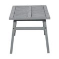 thumbnail image 3 of Walker Edison Extérieur Bois Patio Chevron Table Basse en Gris Lavable, 3 of 5