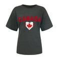 thumbnail image 5 of Wangmeiwg Womens Canada Day Shirts Canada Flag Graphic Tshirt Canadian Maple Leaf Short Sleeve Patriotic Tee Tops Apparel T Shirt, 5 of 5