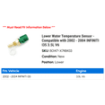 thumbnail image 2 of Lower Water Temperature Sensor - Compatible with 2002 - 2004 INFINITI I35 3.5L V6 2003, 2 of 2