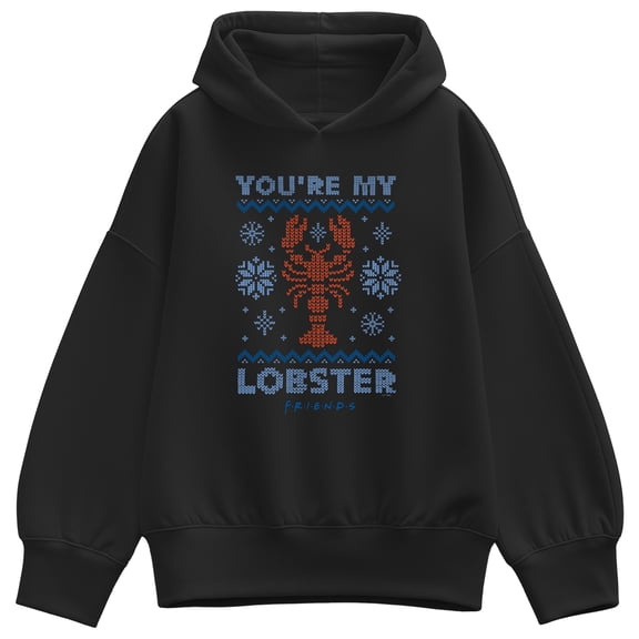 Friends - You're My Lobster Ugly Sweater - Women's Oversized Fleece Hoodie Sweatshirt