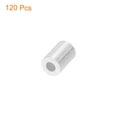 thumbnail image 6 of 120 Pack Aluminum Crimping Loop Sleeve for 3/64" Diameter Wire Rope, Round Aluminum Wire Rope Sleeve, 6 of 6