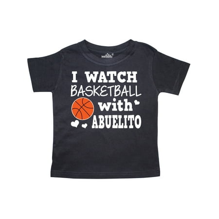 

Inktastic I Watch Basketball with Abuelito Gift Toddler Boy Girl T-Shirt